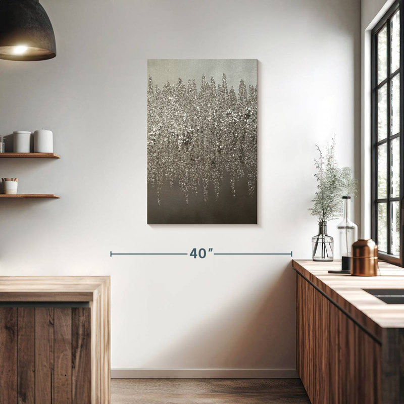 Avery Silver Shimmer, 36" H x 24" W