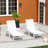 Chaise longue inclinable de 46,7 po Laguna