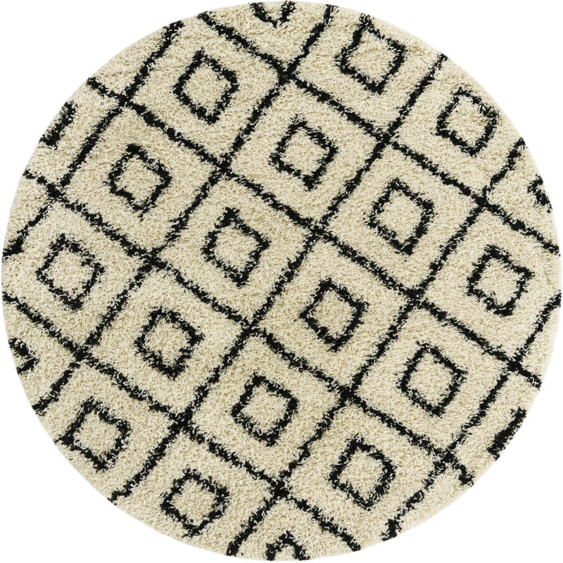 Attore Geometric Indoor Rug, Round 6'