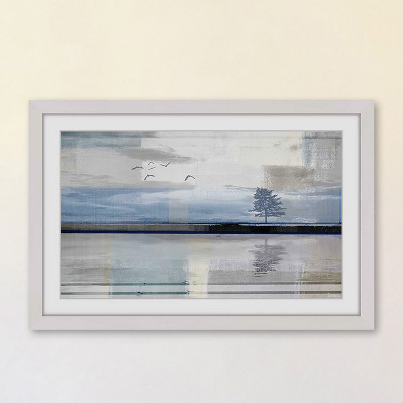 « scintillement réfléchissant » par parvez taj,-cadre photo, reproduction de photo sur papier, H 30 po x l 45 po x p 1,5 po