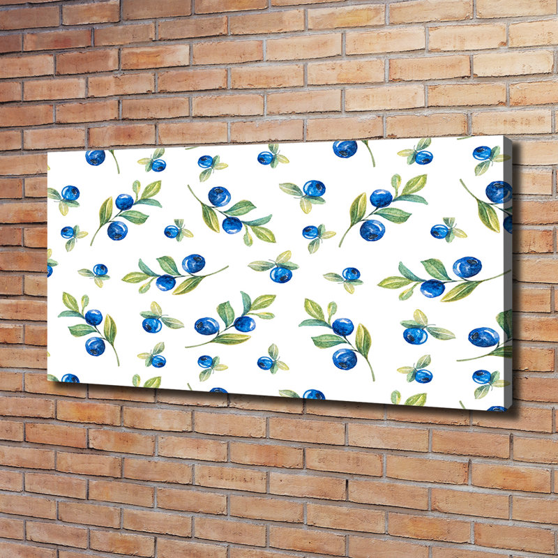 Blueberries - Wrapped Canvas Print
