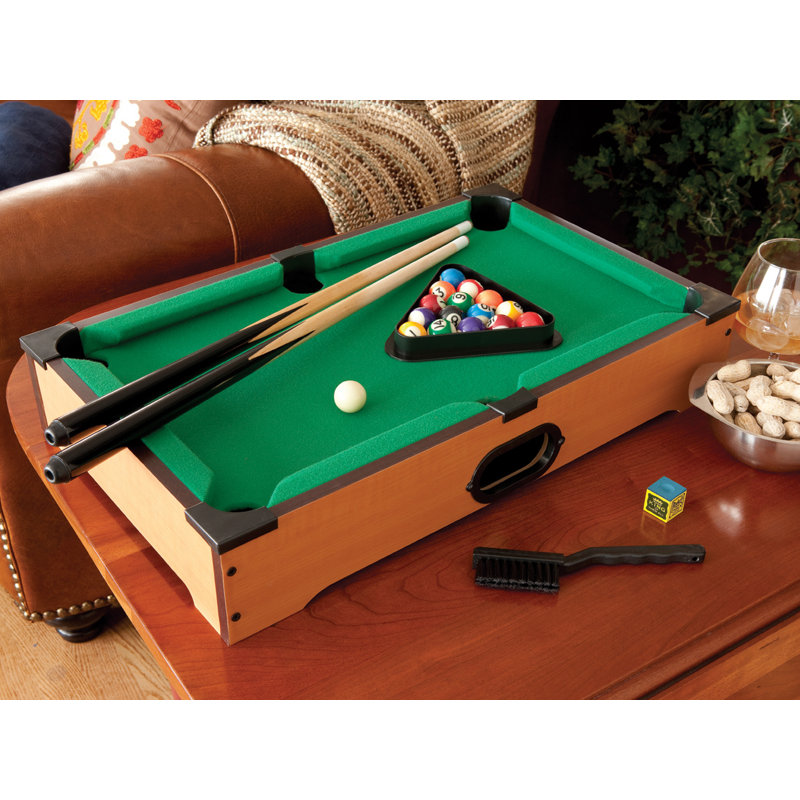 Sinister 20" Black and Green Table Top Mini Billiard Game Set