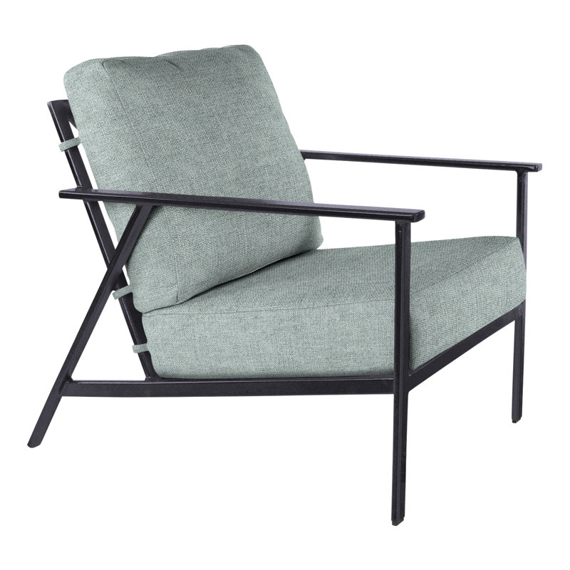 Marin Outdoor Lounge Chair, Graphite, Harris Stone