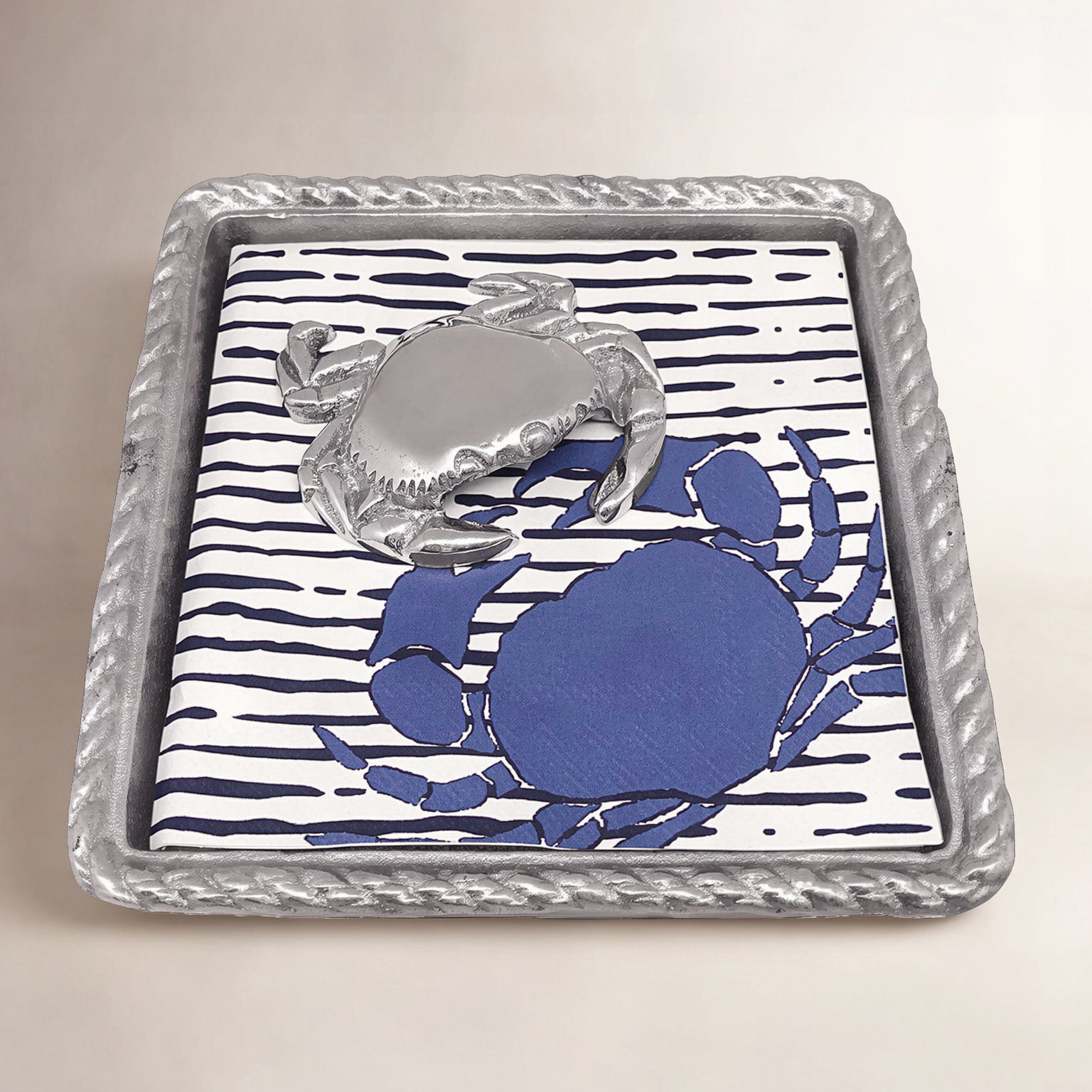 High Seas Metal No Mounting / Installation Required Napkin Holder