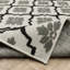 Tapis intérieur / extérieur géométrique / floral beige / noir Inessa-2011722042