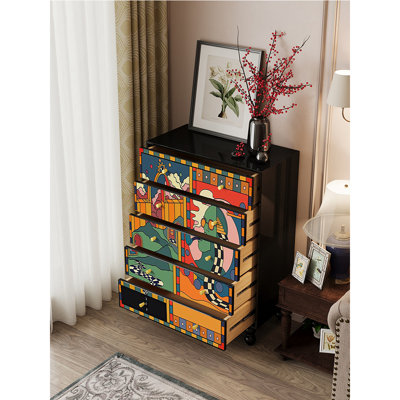 French Retro Painted Style Accent Chest