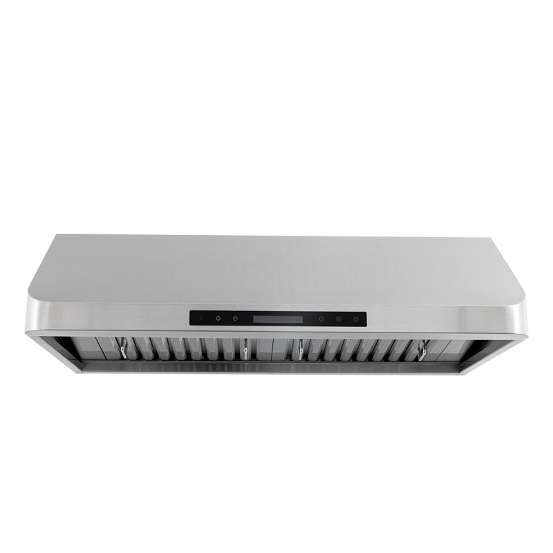 Hotte de cuisine professionnelle sous les armoires PROLINE de 36 pouces, qualité commerciale, conduit, 900 pi³ / min, acier inoxydable, lumières DEL, commande tactile ACL, moteur de soufflerie ULTRA-SILENCIEUX, moteur de souffleur 6 vitesses-SILENCIEUX, 6 vitesses, PLJW 120,36, hotte de cuisine