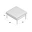 Perch Outdoor Teak Ottoman-48482322-96830473