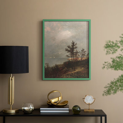 «Vintage Landscape CXII», reproduction encadrée - bois massif