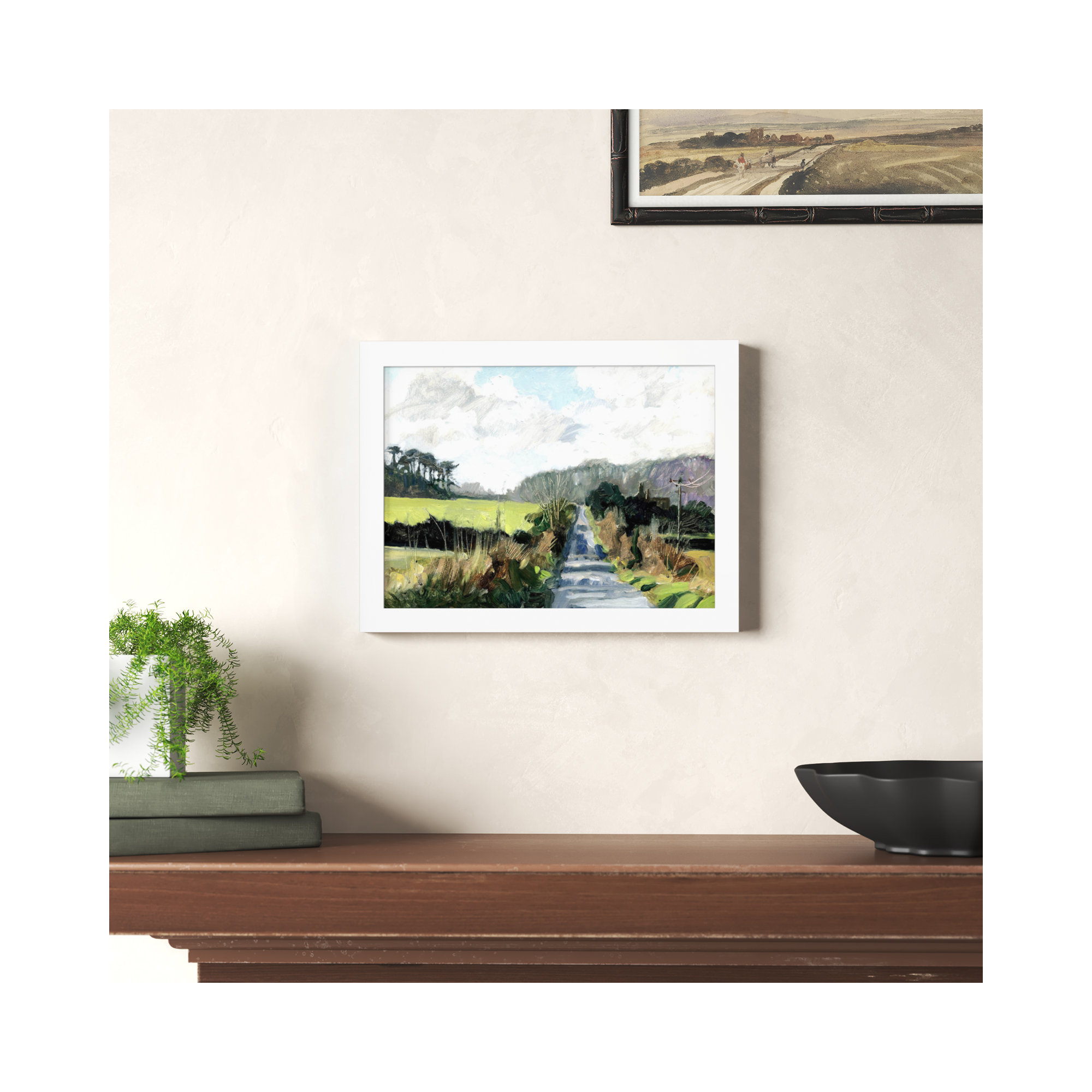 Ripple Lane by Metcalfe Clive, White, 10" H x 13" W x 1" D