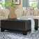 Afsheen Faux Leather Ottoman