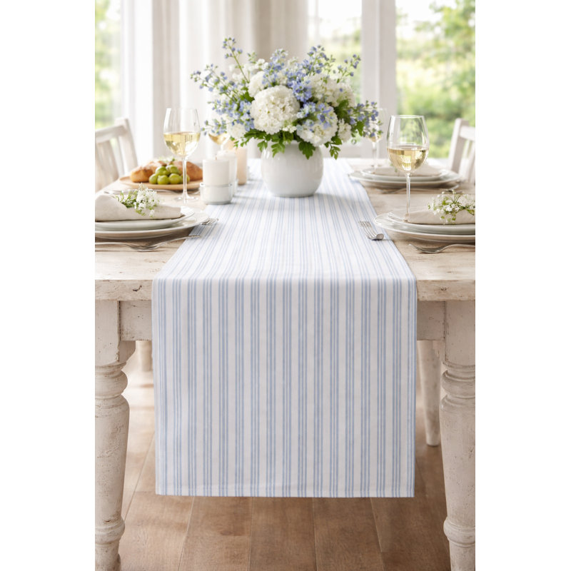 Chemin de table Stripe Everyday Design, 54 po x 16 po, Vert