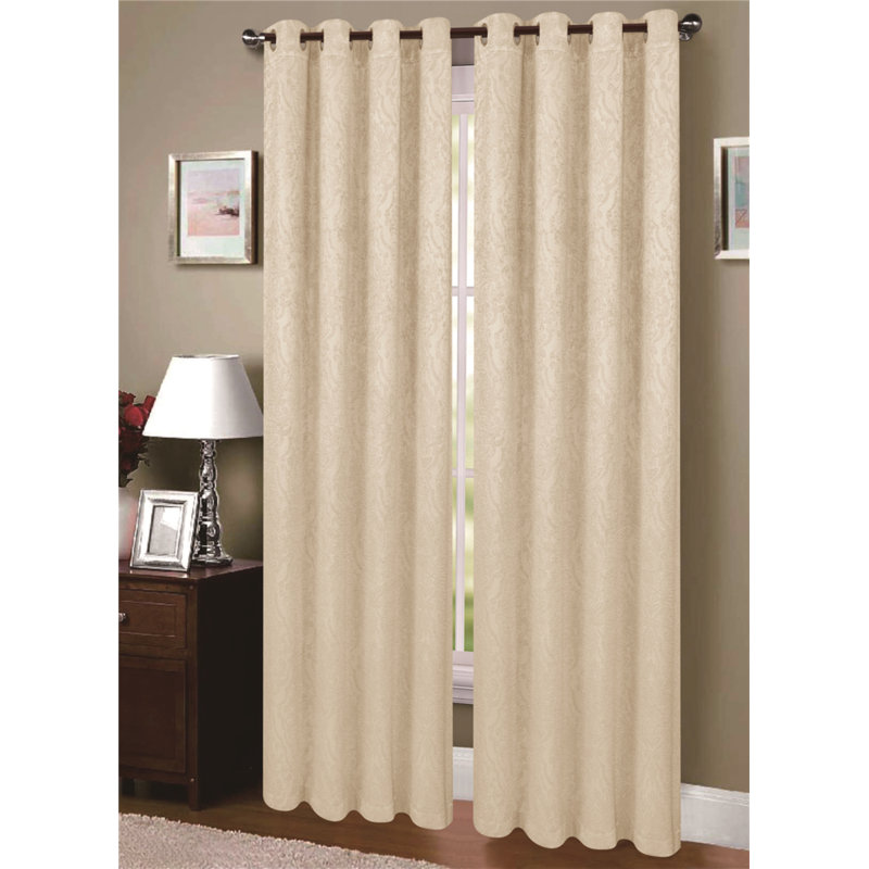 Blackout Curtains / Drapes Pair, Beige