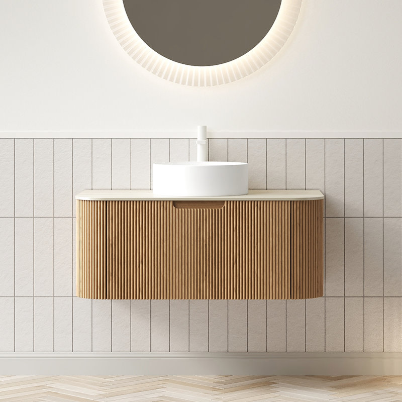 Wall Mounted With Stone Top