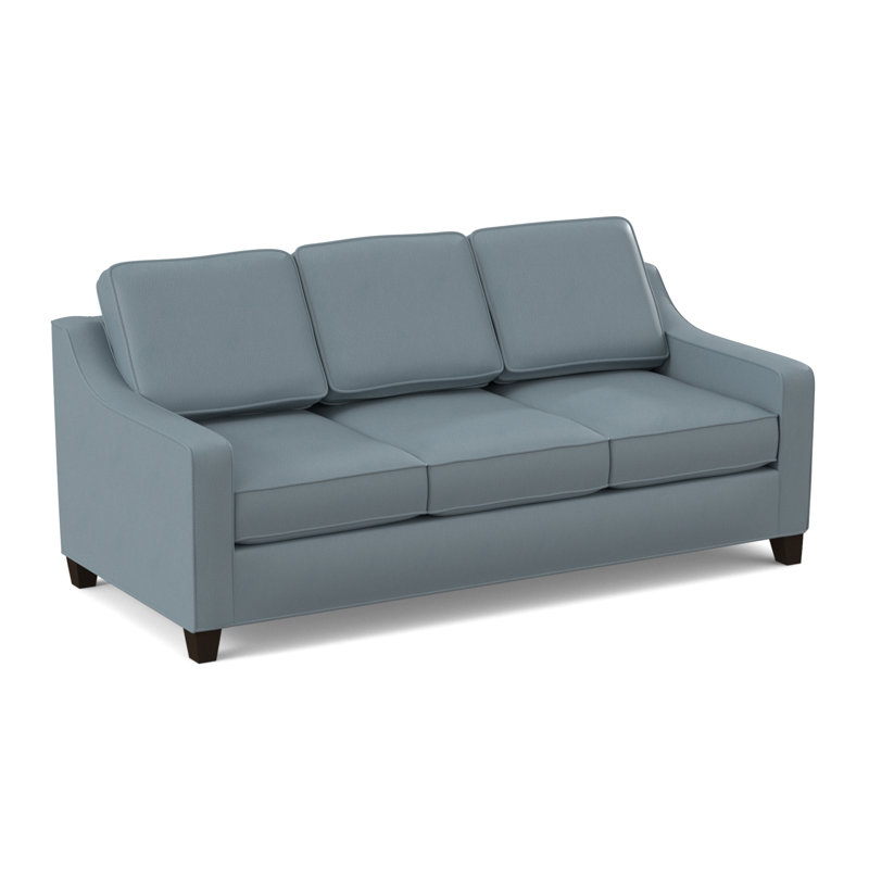 Clark 82" Square Arm Sofa with Reversible Cushions, Dillon Williamsburg, Cafelle