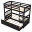 Lit simple superposé avec lit gigogne et 3 rangements - Tête de lit pratique et sécuritaire-1235781269