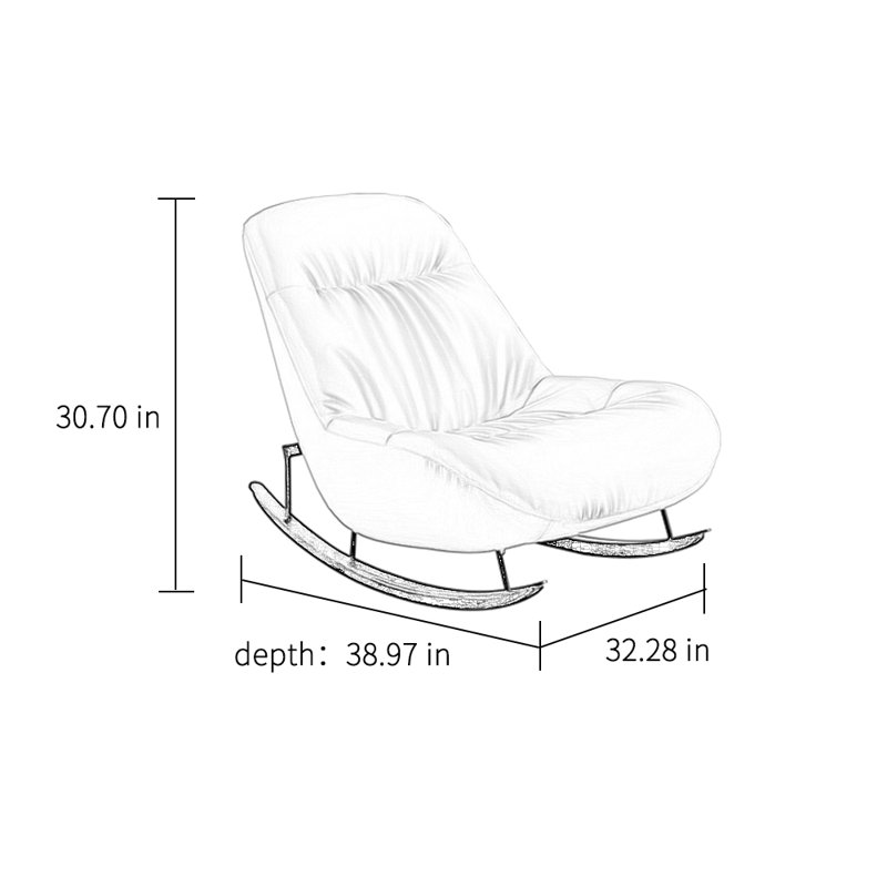 Chaise berçante loisir simple Luxury