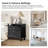 3-Drawer Traditional End Table with Charging Station and Pull-out Shelf -1361466422