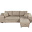 Canapé modulaire moderne en L à 3 places avec canapé-lit et chaise de rangement, 2 tabourets de couleur crème pour le salon, canapé-lit de 104,5 po, méridienne-1393633258
