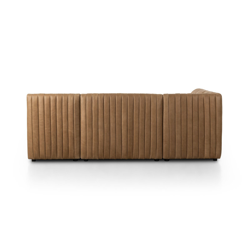 Augustine Dining Banquette L Shape -Palermo Drift, 31.5" H x 91.5" W x 66.5" D