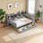 Wooden Daybed With Storage Shelves-1690839683