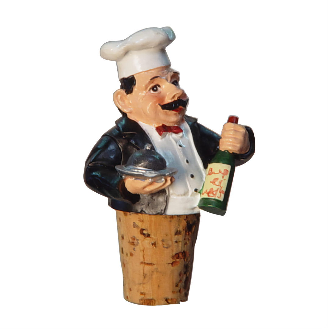 Albright Resin Butler Bottle Stopper (Set of 6) Fleur De Lis Living