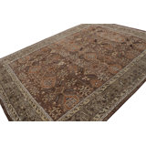 Oushak Hand Knotted Wool Floral Area Rug