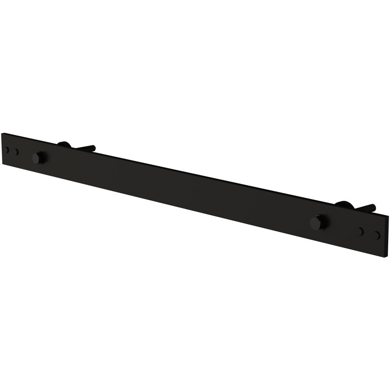 Ensemble d'extension de rail, 24 po, par quincaillerie By Stone Harbor, Noir mat