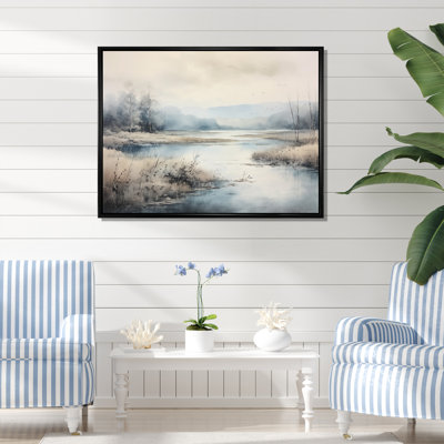 «Morning Autumn Mist Over The Lake I», reproduction sur toile