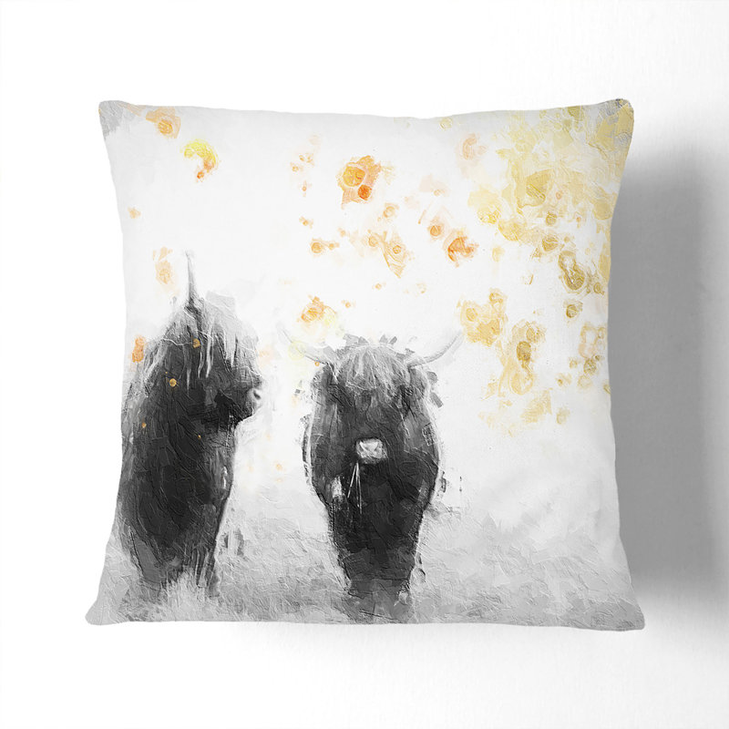 Square Throw Cushion, 40cm H x 40cm W x 15cm D