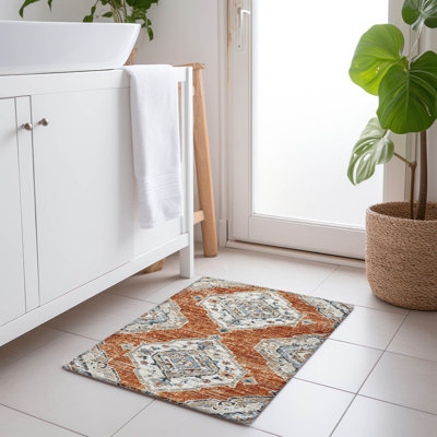 Premium Machine Washable Andreau AMF91 Clay Rug