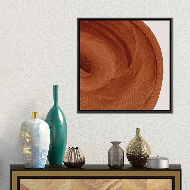Affogato - reproduction d'art murale - toile encadrée, 18" x 18", Framed Canvas, Distressed Black