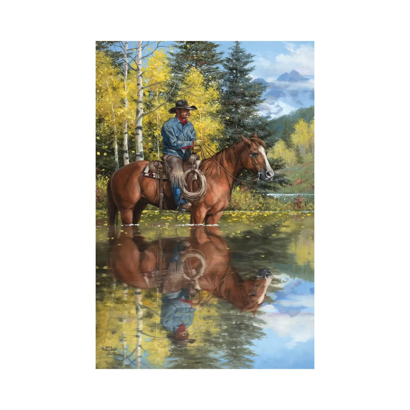 A Good Place To Stop And Reflect by Jack Sorenson - Wrapped Canvas Gallery-Wrapped Canvas Giclée, 66.04 cm H x 45.72 cm W