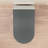 Smart Modern Toilet With Bidet, Auto Flush, Foot Sensor, Heated Seat, Warm Air Dry, Foam , And Adjustable Nozzle Positions - Matte Grey, Porcelain Material Bidet Dryer, Technology, Built In-129485586