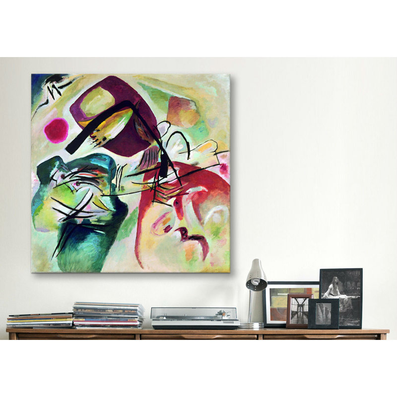 "With Black Arch" par Wassily Kandinsky, impression sur toile tendue, H 26 po x l 26 po x P 1,5 po, Toile tendue