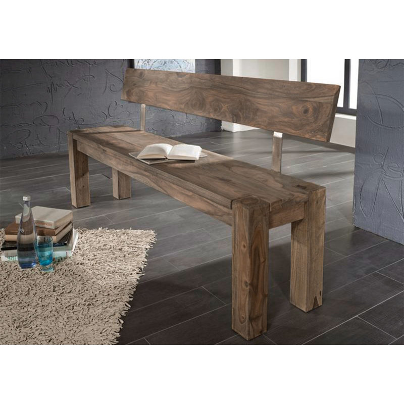 Nature Solid Wood Bench, 76cm H x 180cm W 35cm D