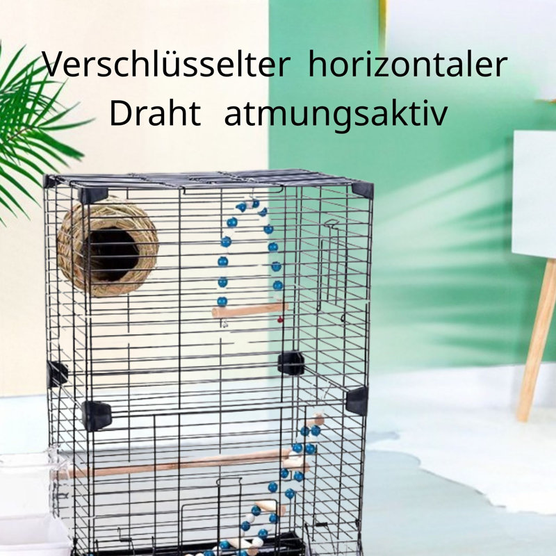 63cm Iron Table Top Bird Cage
