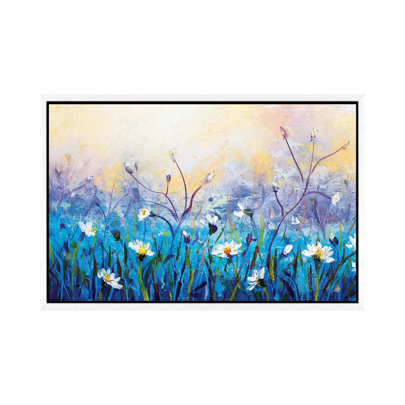 Wildflowers from Dream 1 Piece Painting on Canvas, 66.04 cm H x 45.72 cm W, White Framed