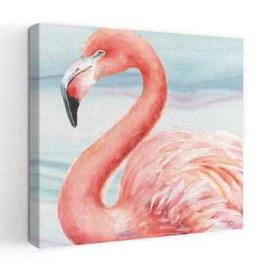 Oiseau flamant rose gracieux III