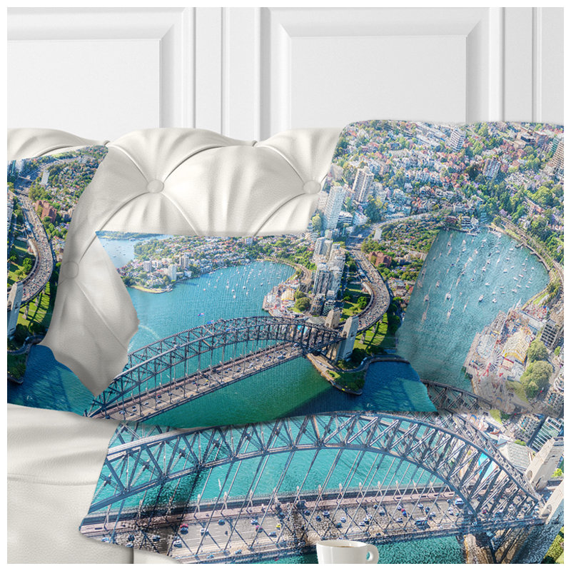 Coussin lombaire d’une vue aérienne cityscape sydney