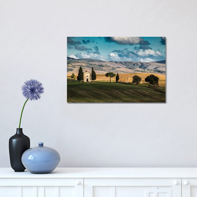 Italy, Tuscany. Chapel 1 Piece Wrapped Canvas Wall Art