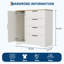 Petite penderie 43,3 po, armoire avec porte, 4 tiroirs et tringle-808029431