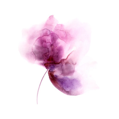 Watercolour Flower - Wrapped Canvas Painting