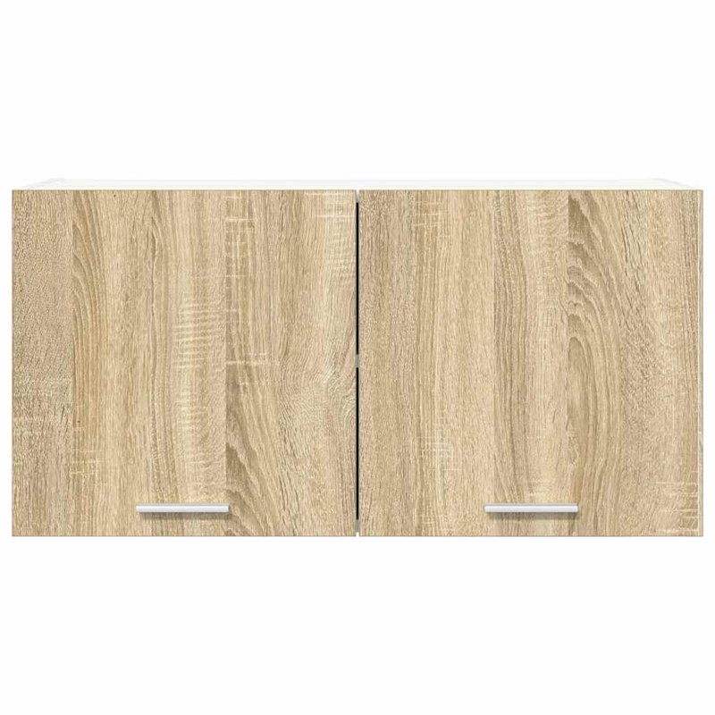 Vidaxl Hanging Cabinet With Storage Riga Artisan Oak 80 X 31 X 40 Cm, Sonoma Oak, 40cm H x 80cm W x 31cm D