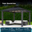 Santa Monica Aluminum Patio Gazebo-93776341