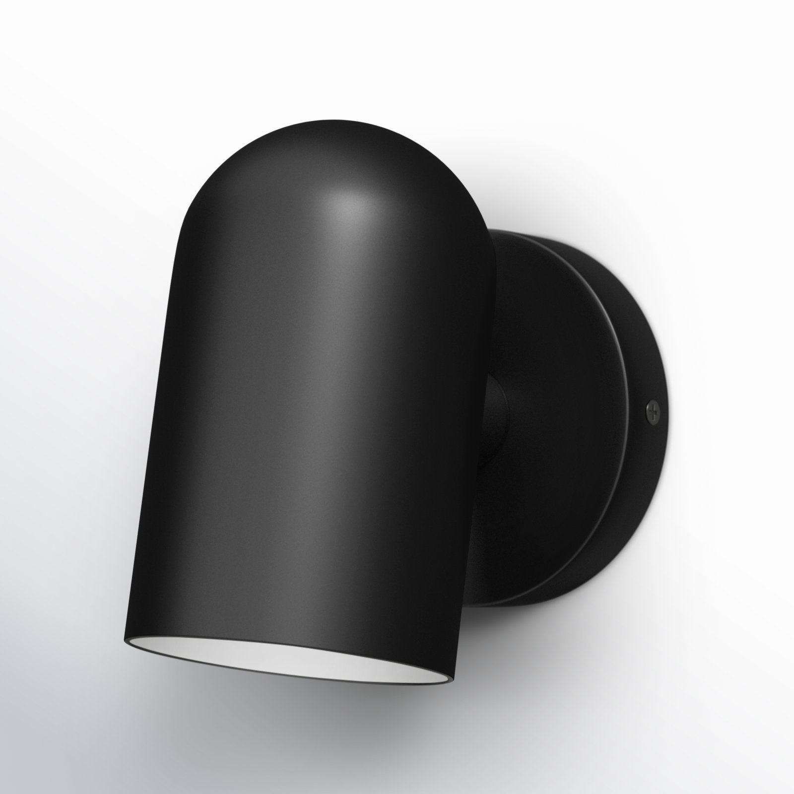 Cyla Outdoor Armed Sconce, Black
