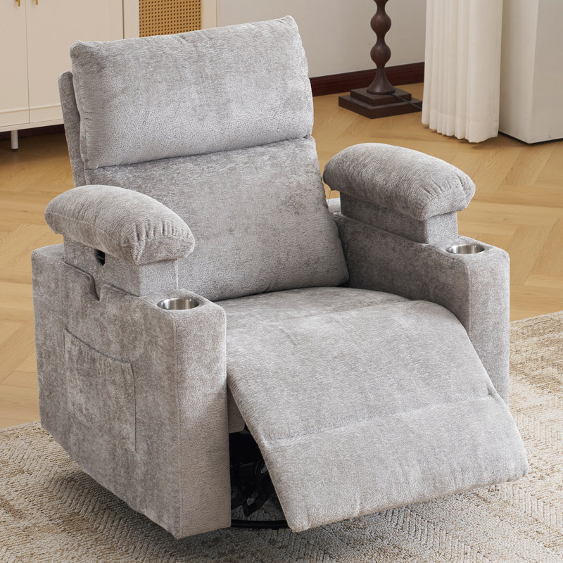 Fauteuils inclinables électriques avec appui-tête et accoudoirs réglables, avec fonctions de massage et de chauffage