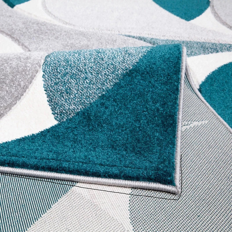Geometric Area Rug, Rectangle 200 x 290 cm