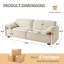 Canapé rembourré 95 po Coniglio-502098450