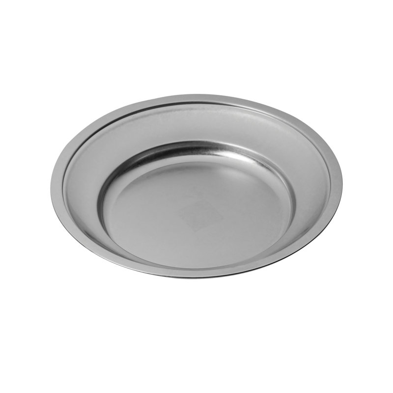 Assiette ronde originale avec rebords renforcés 15,75 po - 12 pièces - acier inoxydable